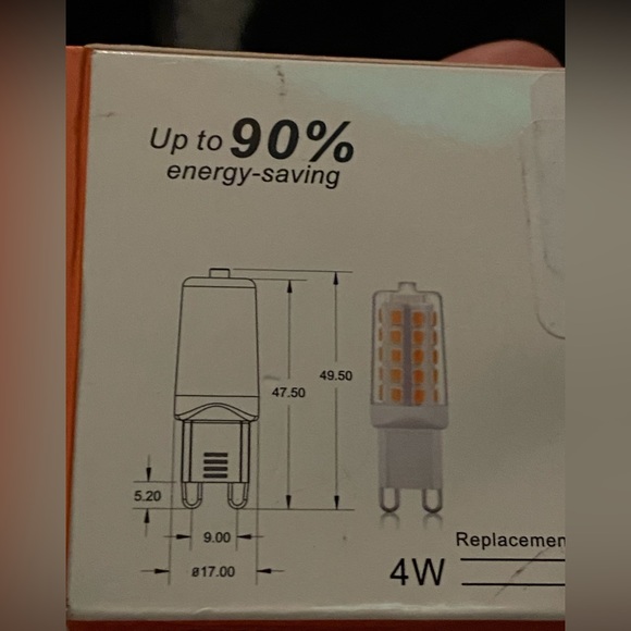 G9 Led Bulb 4w 40 Watt T4 G9 Base Halogen Equivalent 2700k Soft Warm White 120v - Picture 9 of 9
